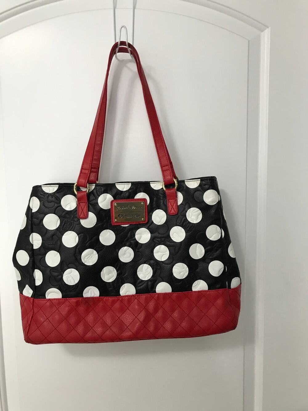 Disney Minnie Mouse Loungefly Large Tote EUC